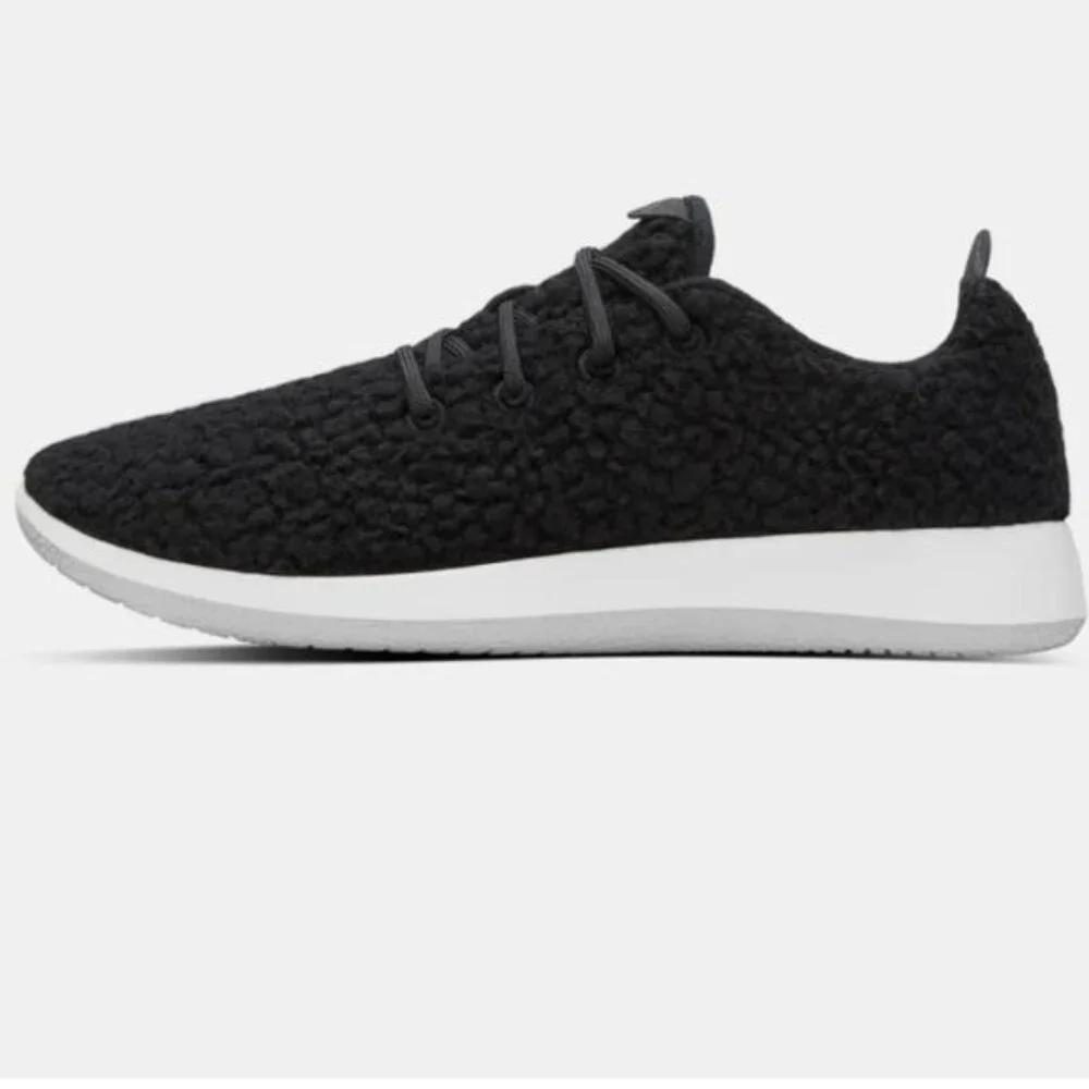 allbirds Merino Wool Runner Fluff Sneakers Size 11 Men's New Black Comfort